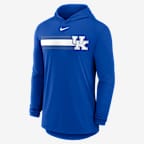 Playera con gorro de manga larga universitaria Nike Dri-FIT para hombre Kentucky Primetime Pattern - Royal