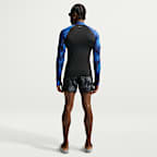 Playera de manga larga rashguard para hombre Nike Swim Whitewater