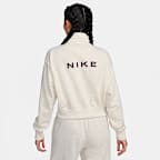 Nike Sportswear Women's Oversized 1/2-Zip Crop Fleece Sweatshirt