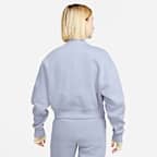Sudadera cropped de cierre de 1/4 para mujer Nike Sportswear Phoenix Fleece