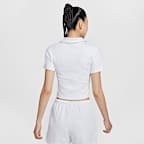 ナイキ スポーツウェア エッセンシャル ウィメンズ ショートスリーブ ポロ トップ