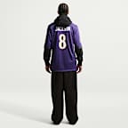 Jersey de juego Nike para hombre Lamar Jackson Baltimore Ravens