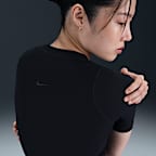 Nike Zenvy Rib Women's Dri-FIT Short-Sleeve Top