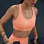 ナイキ スウッシュ ミディアムサポート ウィメンズ パッディド スポーツブラ