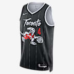 Jersey Nike de la NBA Swingman para hombre Scottie Barnes Toronto Raptors City Edition - Negro