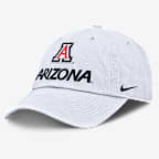 Arizona Sideline Club Gameday Men's Nike College Adjustable Hat - White