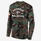 Georgia 2025 Military Appreciation Legend Men's Nike Dri-FIT College Long-Sleeve T-Shirt