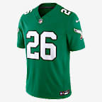 Jersey Nike Dri-FIT de la NFL Limited para hombre Saquon Barkley Philadelphia Eagles - Verde Kelly