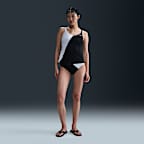 Natación Nike Tankini con cuello en V para mujer