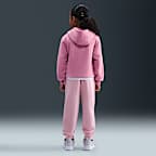 Sudadera con gorro sin cierre de chenilla para niños talla pequeña Nike Club