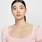 Nike Sportswear Phoenix Cozy Bouclé 女款短袖短版針織上衣