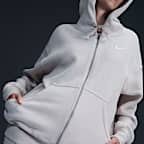 Sudadera con gorro con cierre completo de tejido Fleece oversized para mujer Nike Sportswear Phoenix