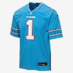 Cam Ward Tennessee Titans Big Kids' Nike NFL Game Jersey - Blue