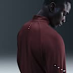 Playera de correr Dri-FIT de cierre de 1/4 para hombre Nike Stride