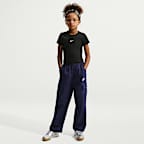 Nike Sportswear Older Kids' (Girls') Slim Cropped Ribbed T-Shirt