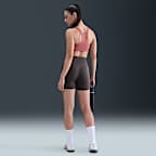 Shorts de ciclismo de tiro alto de 13 cm sin costura frontal para mujer Nike Universa