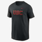 USC Trojans Primetime Wordmark Men's Nike College T-Shirt - Black