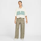 ナイキ スポーツウェア ウィメンズ オーバーサイズド ショートスリーブ ポロ トップ