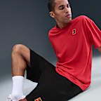 Tennisshorts NikeCourt Heritage Dri-FIT i fleece för män