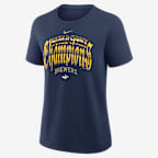 Milwaukee Brewers 2026 World Series Champions Prize Women's Nike MLB T-Shirt - Navy