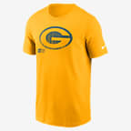 Playera Nike de la NFL para hombre Green Bay Packers Faded Essential - Oro
