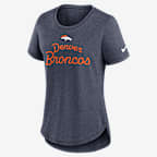 Denver Broncos Script Women's Nike NFL T-Shirt - Navy