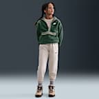 Sudadera con gorro de cierre 1/4 para niños talla grande Nike Sportswear Club Fleece