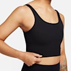 Nike Zenvy Rib Women's Light-Support Non-Padded Longline Sports Bra