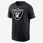 Playera Nike de la NFL para hombre Las Vegas Raiders Logo Essential - Negro