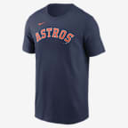 Houston Astros Fuse Wordmark Men's Nike MLB T-Shirt - Navy