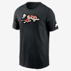 Cincinnati Bengals Rewind Logo Essential Men's Nike NFL T-Shirt - Black