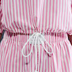 ナイキ スポーツウェア チル ポプリン ウィメンズ ストライプ ボクシー トップ