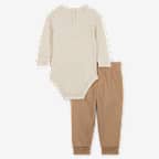 Conjunto de body de 2 piezas de manga larga para bebé (0 a 9 meses) Nike Cozy Comfort