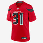 Jersey de fútbol americano Nike de la NFL Game para hombre Dameon Pierce Houston Texans - Rojo