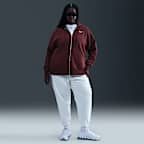 Sudadera con gorro con cierre completo oversized para mujer Nike Sportswear Phoenix Fleece (talla grande)