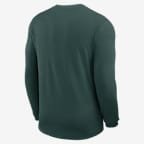 Michigan State Sideline Coach Men's Nike Dri-FIT College Long-Sleeve Top