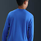 Playera de manga larga Dri-FIT para niño talla grande Nike Swim Hydroguard