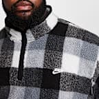 Sudadera de medio cierre acondicionada para el invierno para hombre Nike Club