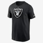 Playera para hombre Nike Logo Essential (NFL Las Vegas Raiders) - Negro