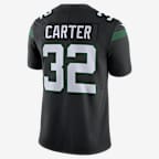 Jersey de fútbol americano Nike Dri-FIT de la NFL Limited para hombre Michael Carter New York Jets
