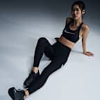 ナイキ ファスト スウッシュ ウィメンズ ミッドライズ アンクル (9分丈) ランニングレギンス ポケット付き