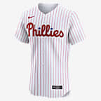 Jersey Nike Dri-FIT ADV de la MLB Elite para hombre Bryce Harper Philadelphia Phillies - Blanco