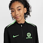 Australia Academy Pro Older Kids' Nike Dri-FIT Football Knit Drill Top