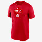 Playera universitaria Nike Dri-FIT para hombre Ohio State Sideline Legend - Rojo