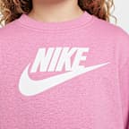 Sudadera de cuello redondo de French Terry para niños talla pequeña Nike