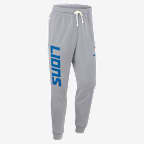 Pants Nike Dri-FIT de la NFL de pierna entallada para hombre Detroit Lions Ground Game Sideline - Gris