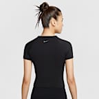 Nike One Fitted Women's Dri-FIT Cropped Short-Sleeve Top