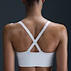 Bra deportivo de talle largo con almohadillas para mujer Nike Alate