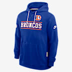 Denver Broncos Alt Standard Issue Men's Nike Dri-FIT NFL Pullover Hoodie - Royal