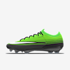 Nike Mercurial Vapor 17 Elite By You customized low-top voetbalschoenen (stevige ondergrond) - Bright Crimson/Wit